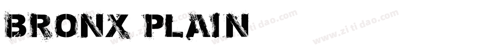 Bronx Plain字体转换